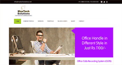 Desktop Screenshot of maxtechsolutions.net
