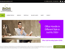 Tablet Screenshot of maxtechsolutions.net